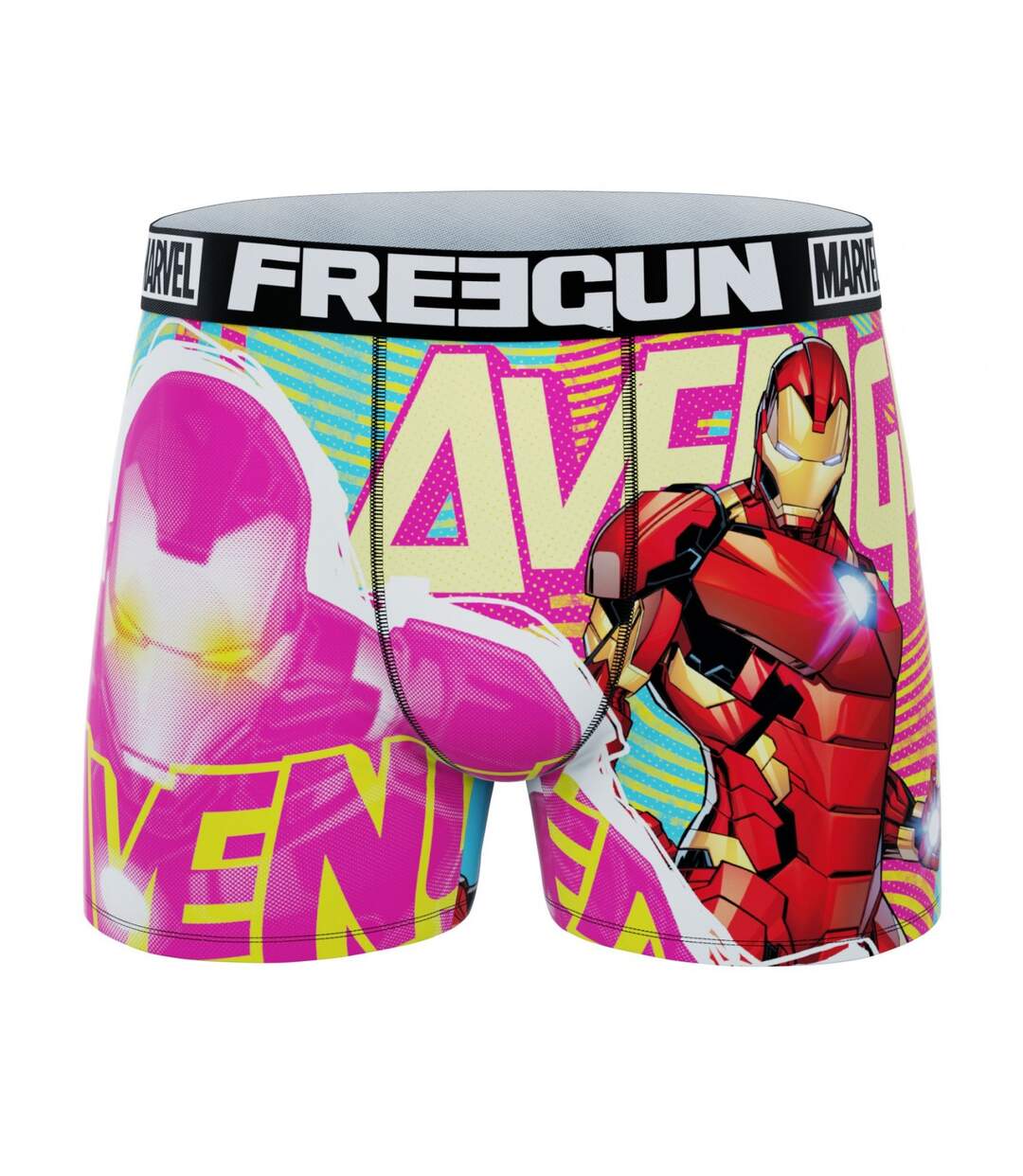 Boxer Homme Marvel, Caleçon Homme Iron Man, Thor et Loki (Lot de 4)