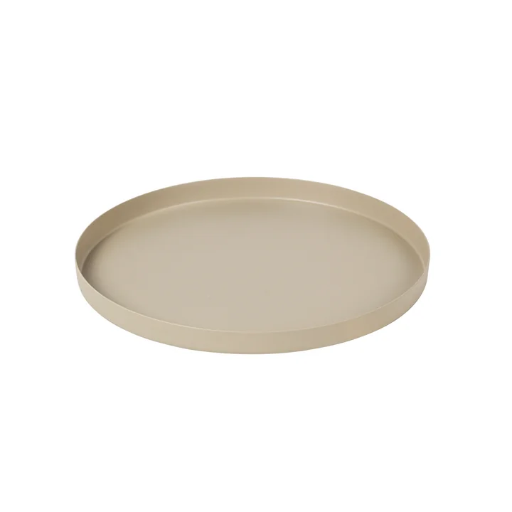 Broste Copenhagen - Donna Dekoteller, Ø 22 cm, rainy day light grey