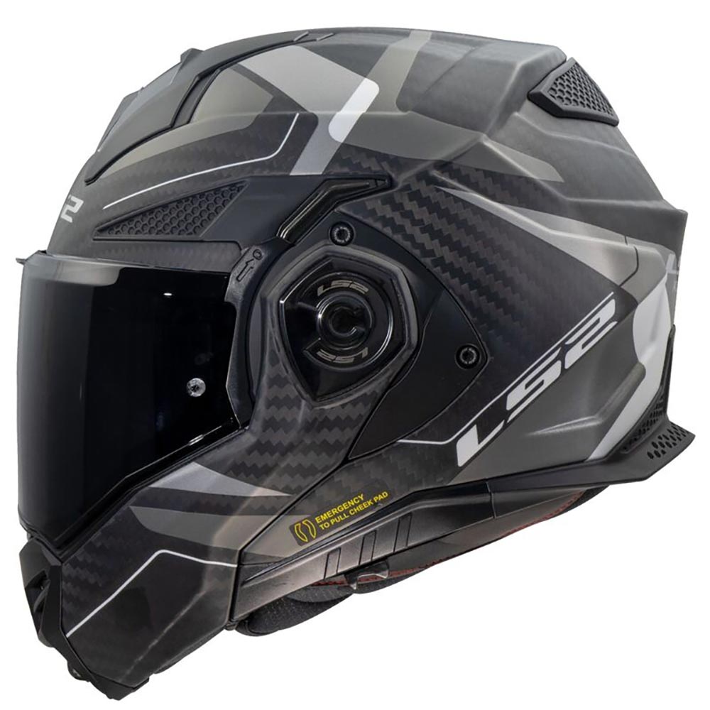 LS2 - Casque FF901 Advant X Carbon Horizon Argent / Gris / Mat