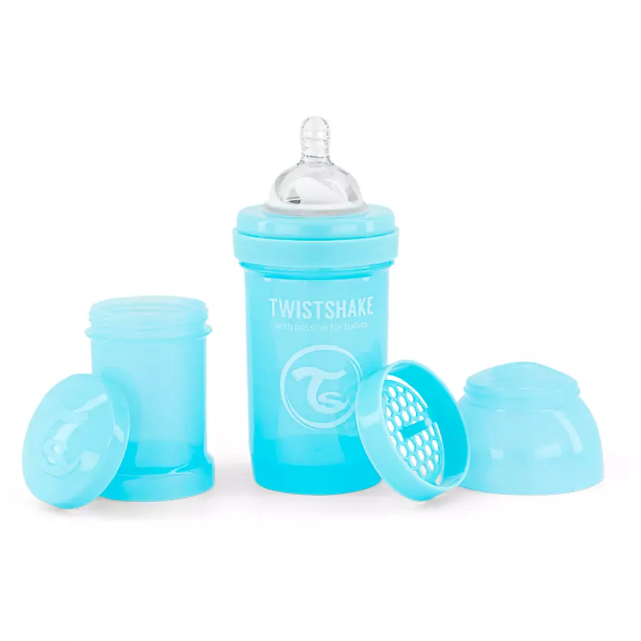 TWISTSHAKE Babyflasche Anti-Kolik 180 ml pastell blau