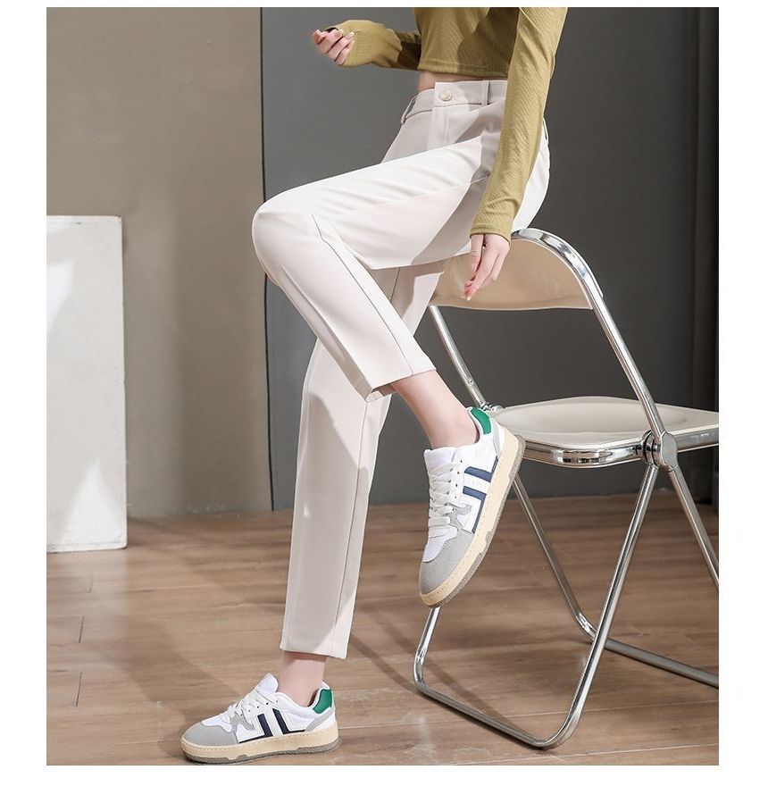 Tonni's - Hoge taille effen rechte broek (verschillende ontwerpen)