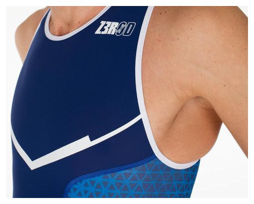 Combinaison de Triathlon Z3R0d Homme Racer Bleu et Blanc
