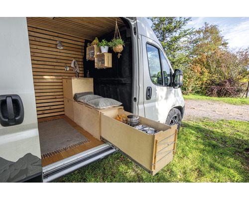 Buildify Campingbox Nellie Multifunctioneel Systeem voor Ducato/Crafter/Sprinter, 1650x450x900 mm (LxBxH) (zonder montage- en bevestigingsmateriaal)
