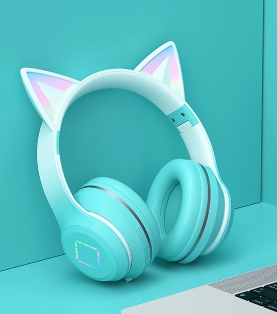 HOMTEC - Cat Ear USB oplaadbare Bluetooth hoofdtelefoon