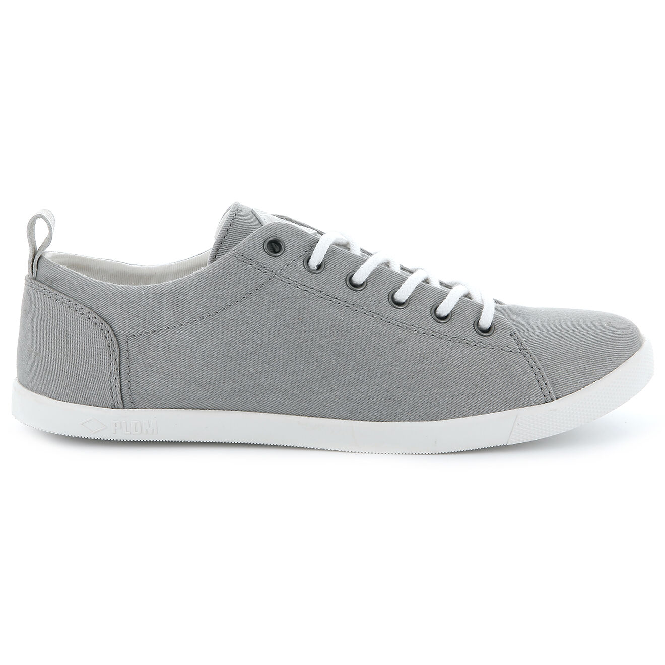 Palladium Baskets basses en Twill de coton Bel gris clair