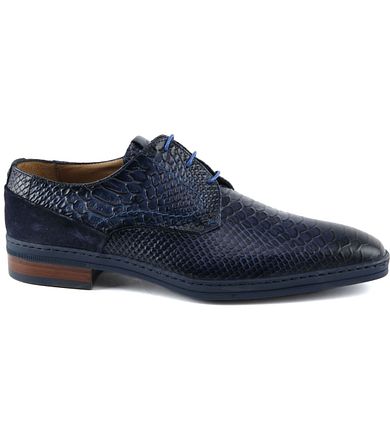 Giorgio Anaconda Leren Schoen Donkerblauw HE83202CAMP01 F38 D.Indigo kopen