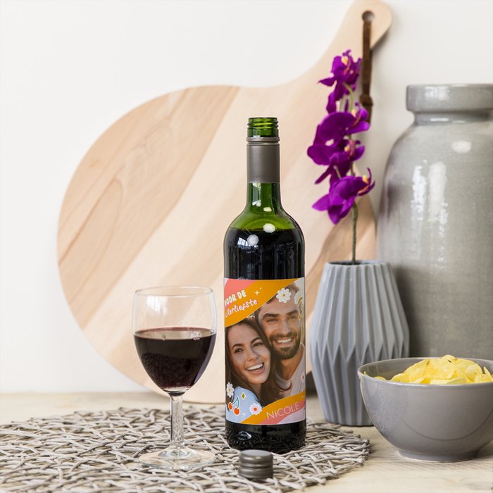 Duc de la Fôret | Merlot | Voor de allerliefste met eigen foto en naam | 750 ml
