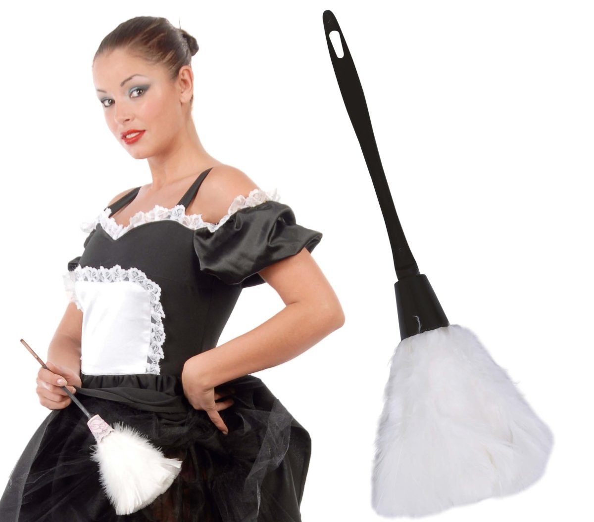 Plumeau Witte Veren 35cm
