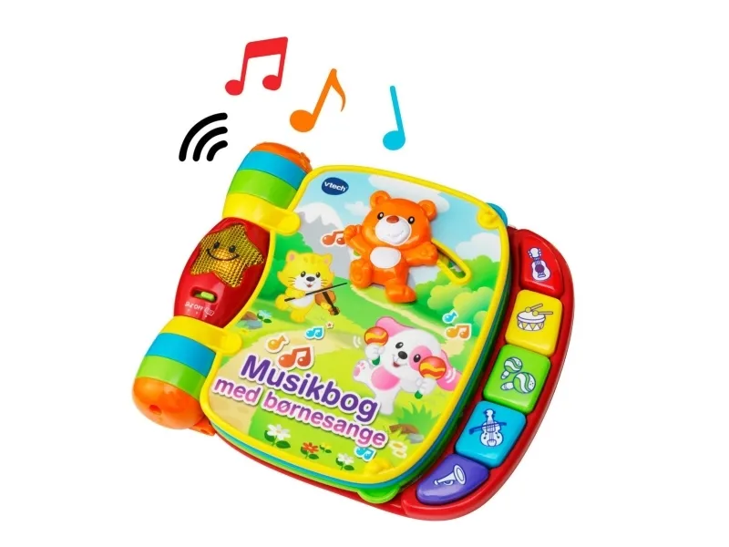 Vtech Baby musikbog med børnesange - DK