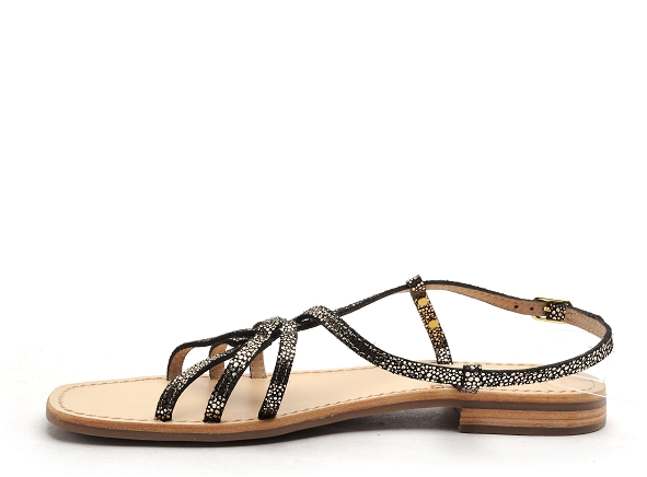 Les tropeziennes nu pieds plats femme hudon f noir