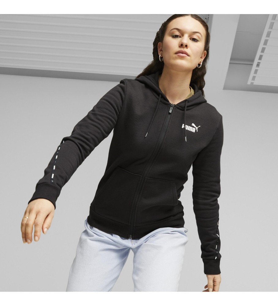 Moletom preto Puma Essential Tape