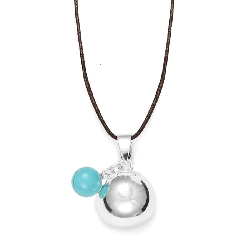Bola argent et sa perle Turquoise