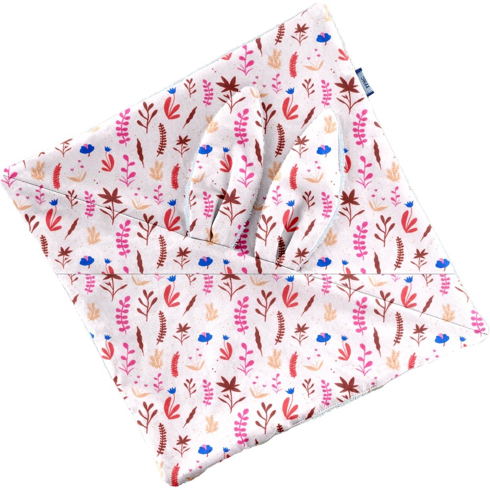 Doudou Lapin Herbier Rose