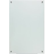 Tableau magnétique en verre, (L)600x(H)450mm, blanc