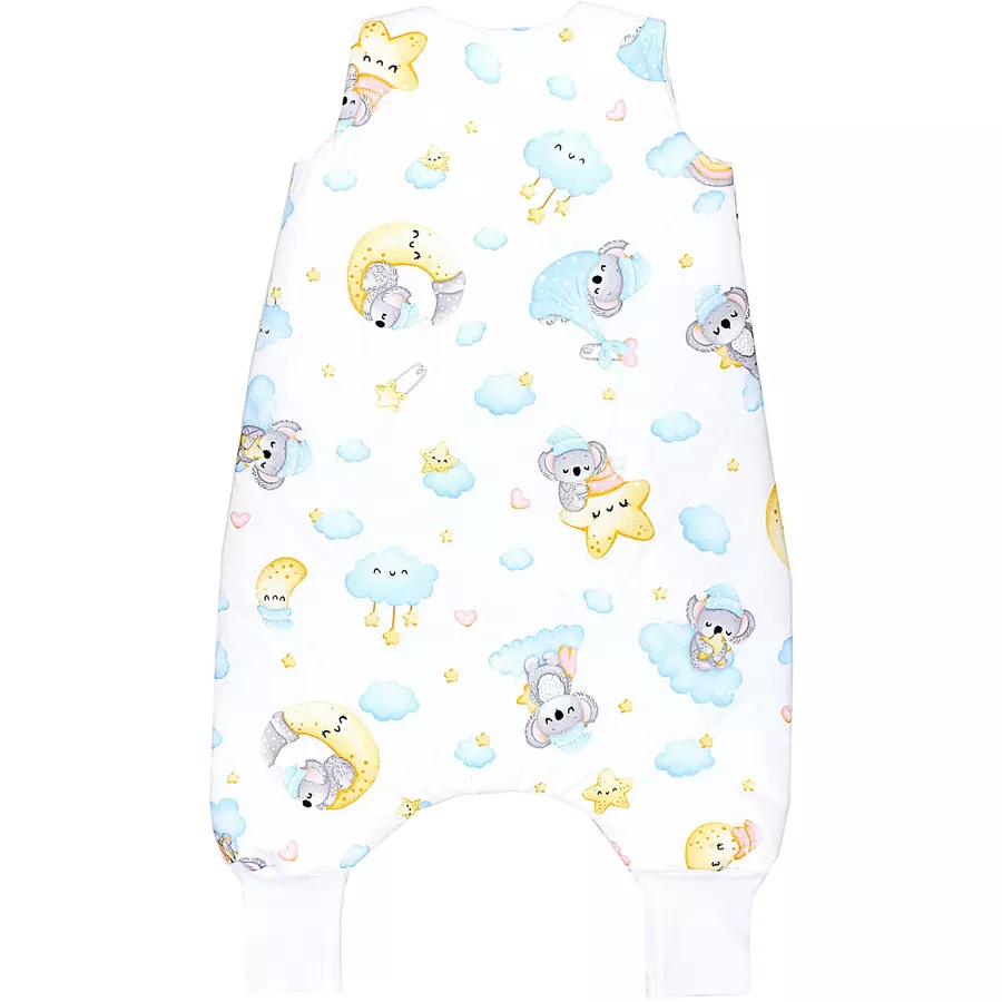 TupTam Baby Winter Schlafsack mit Beinen blaugelb