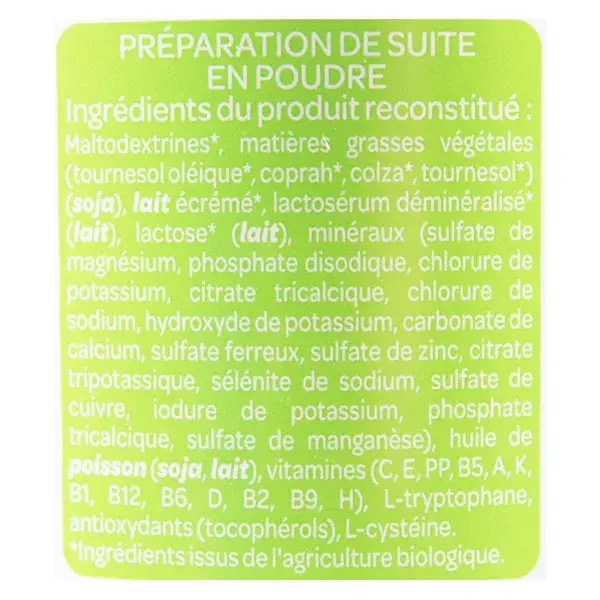 Leite orgânico Picot Fase 2 800g