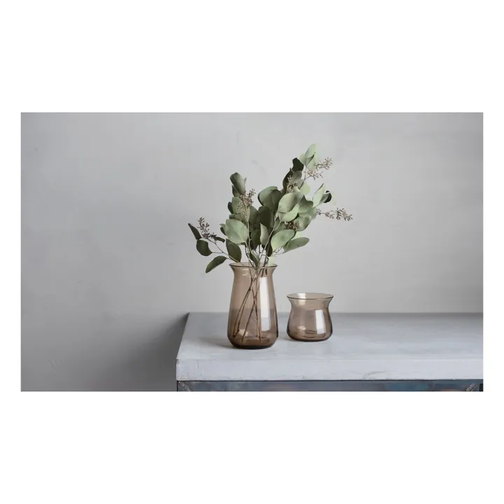 Kinto Vase en verre Luna | Marron