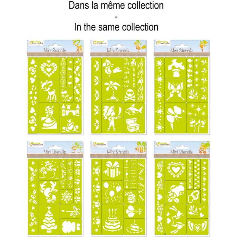 Mini Stencils, Fées - Vert