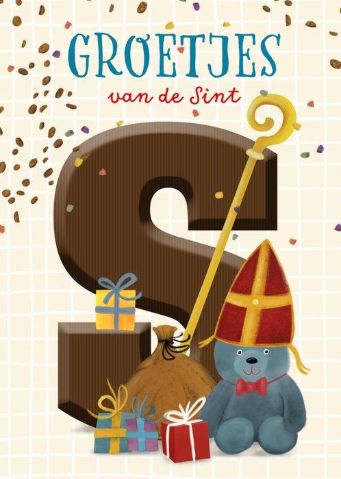 Fishuals | Sinterklaaskaart | groetjes van de sint