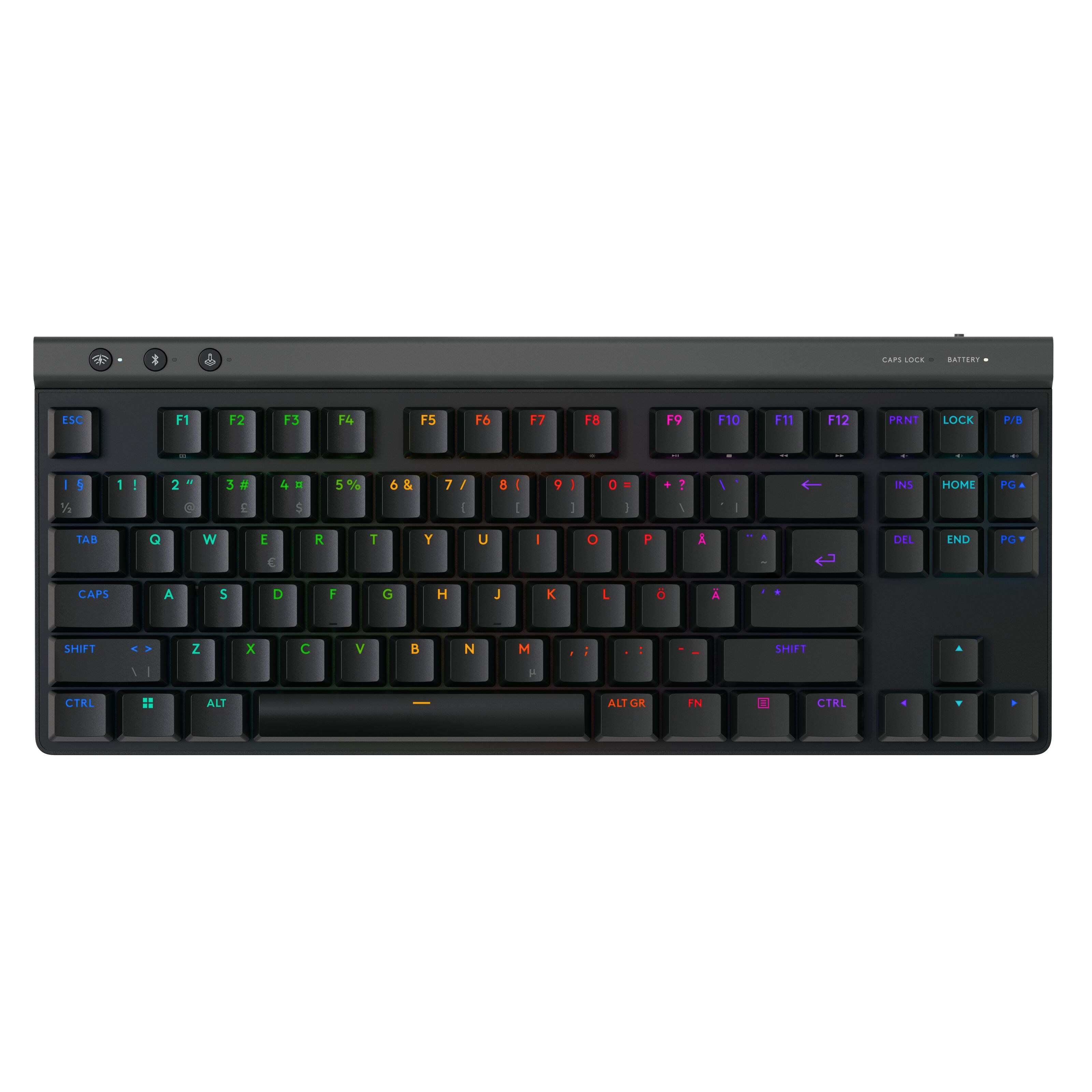 Logitech G515 Lightspeed TKL Trådløst gamingtastatur Tactile Svart