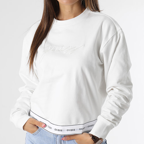 Sweat Crewneck Femme O3YQ01-KBS91 Blanc