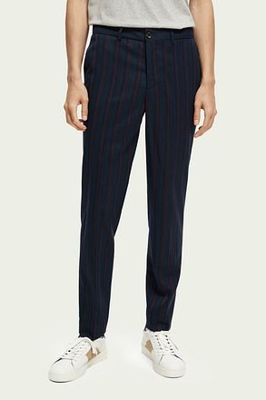Scotch and Soda Mott Chino Streep Navy 168957 kopen