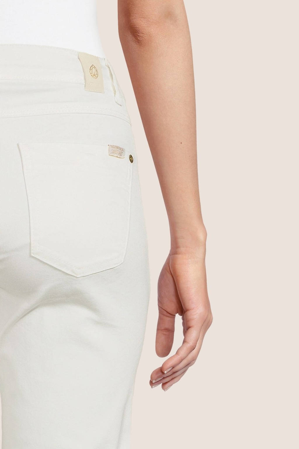 LOVE2WAIT low waist skinny broek Emerald wit