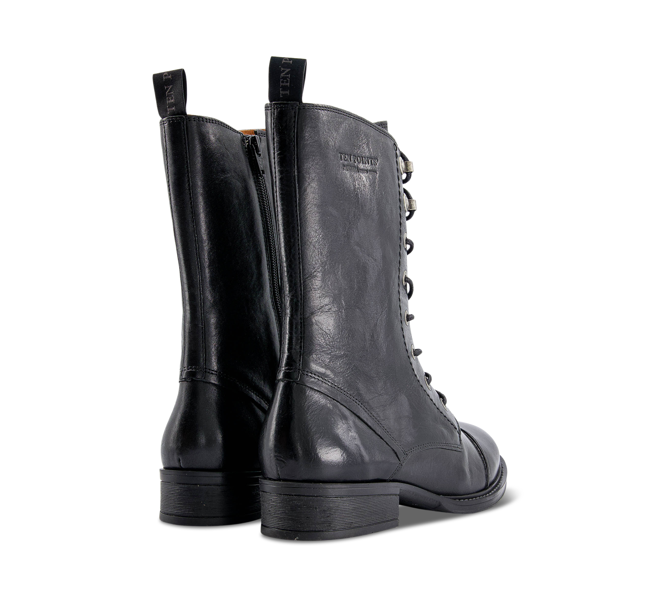 Ten Points Pandora - Schnürstiefel schwarz