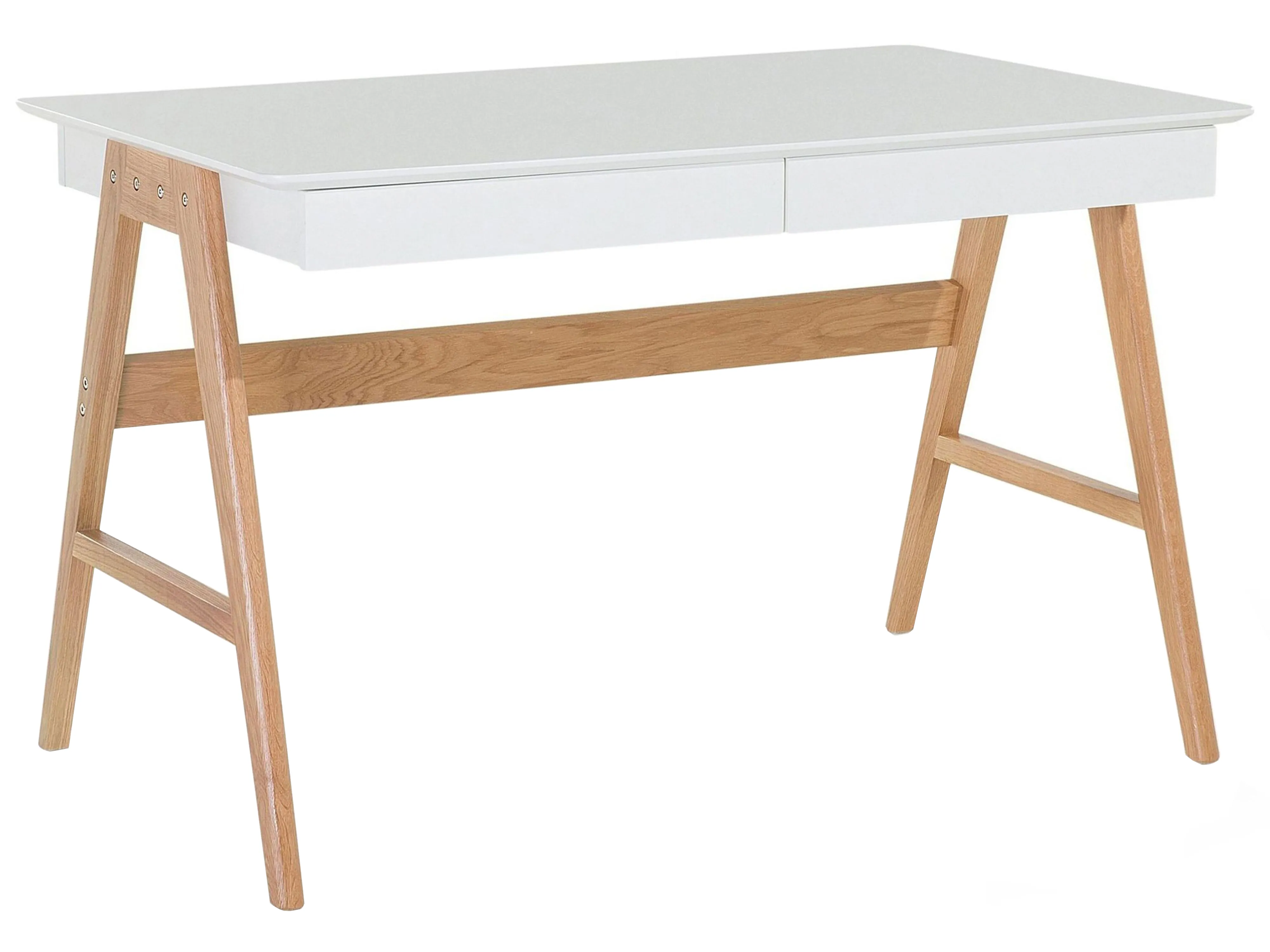 Bureau SHESLAY Wit 120 cm 70 cm met lades