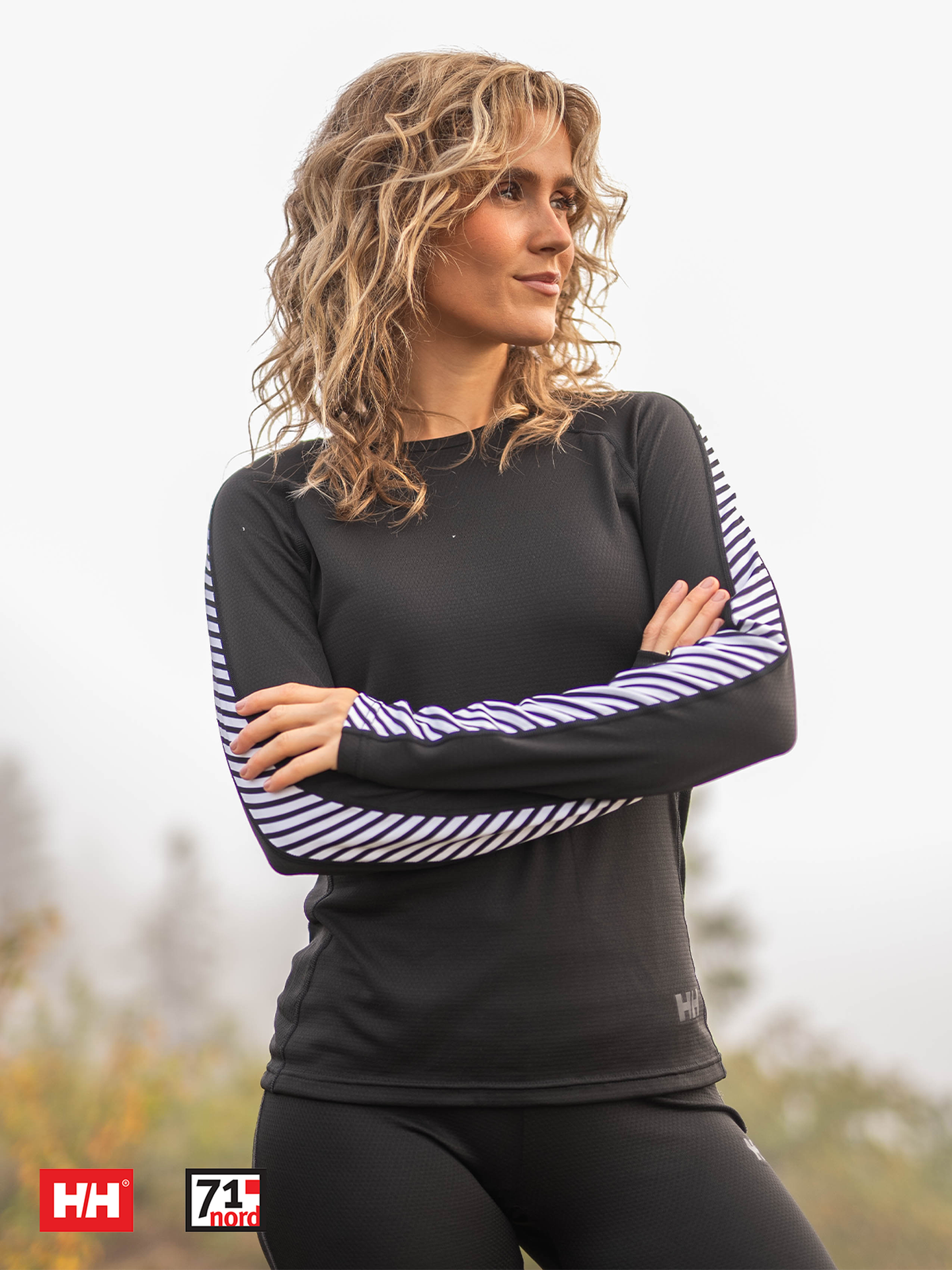 Lifa Active Stripe Crew