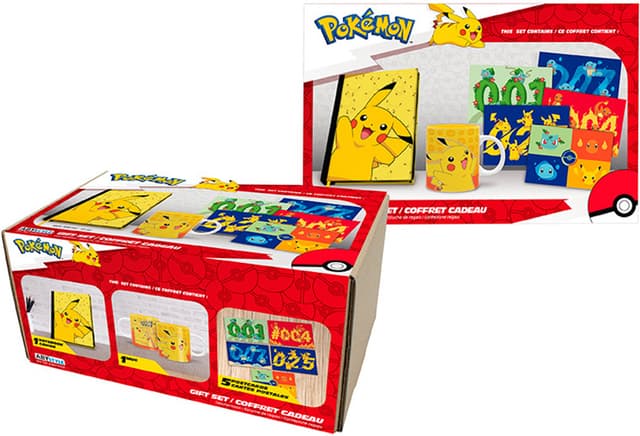 ABYstyle Pokemon krus med postkort og notesbog