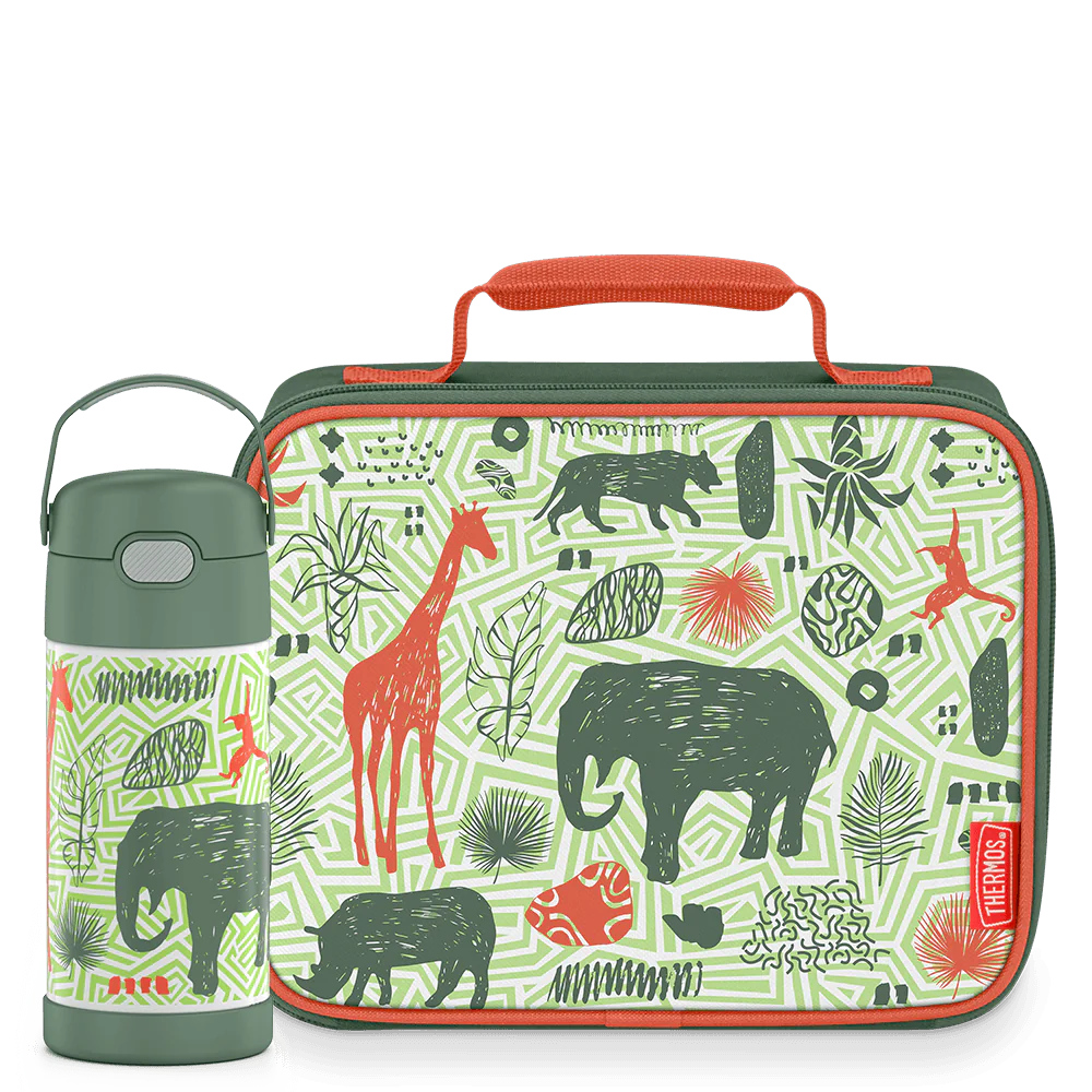 12ozFUNTAINER® WATER BOTTLE PATTERNS - JUNGLE KINGDOM,SOFT LUNCH BOX JUNGLEKINGDOM