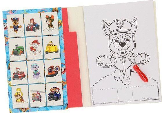 Paw Patrol - Prikblok - Kleurboek - Foam - Karton - 12 Pagina's