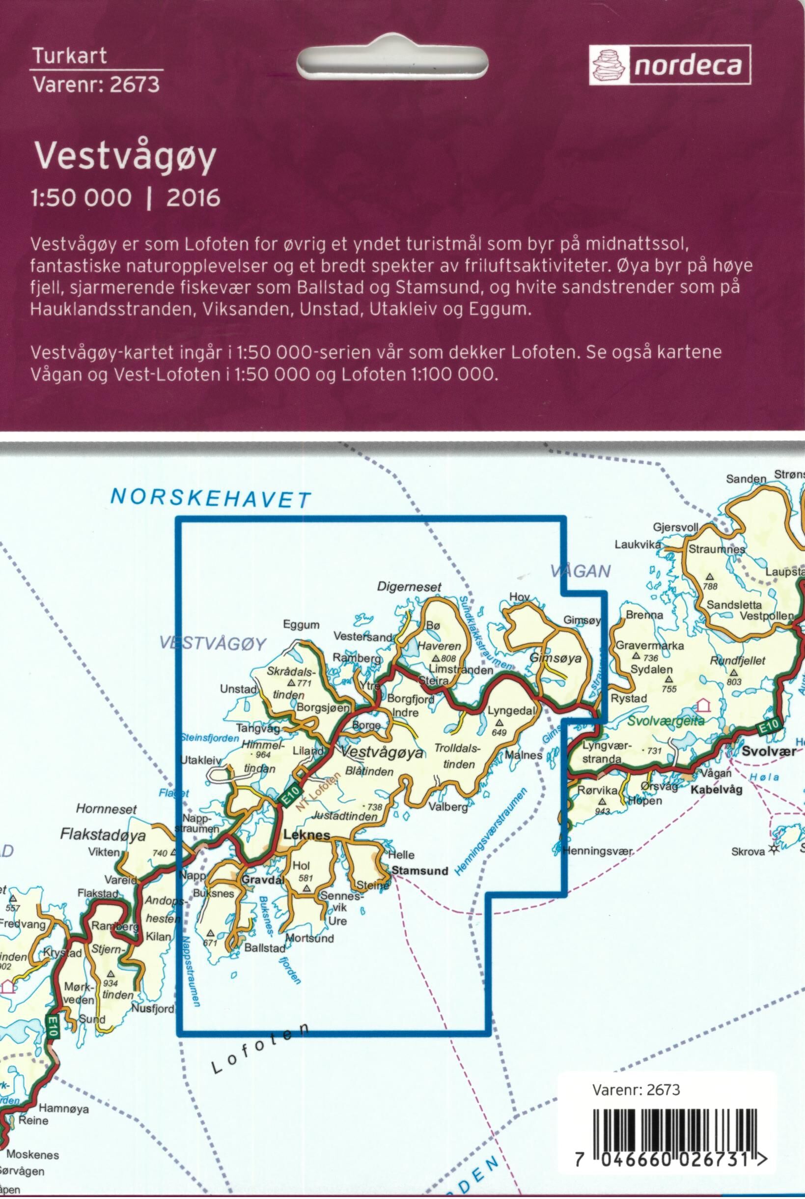 NORDECA - 2673 VESTVAGOY 1 50 000 NORVEGE