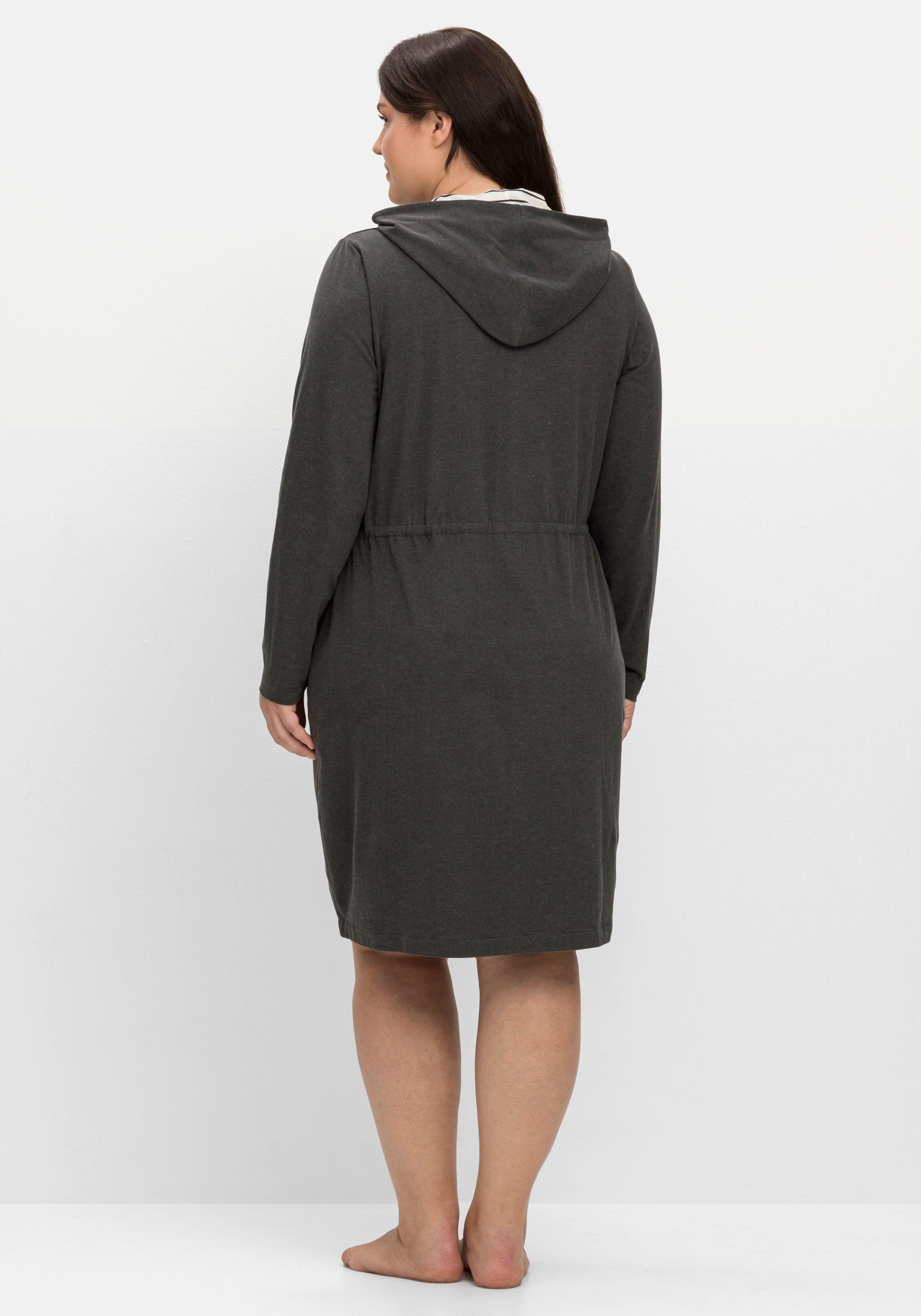Morgenmantel aus Jersey, mit Kontrastdetails