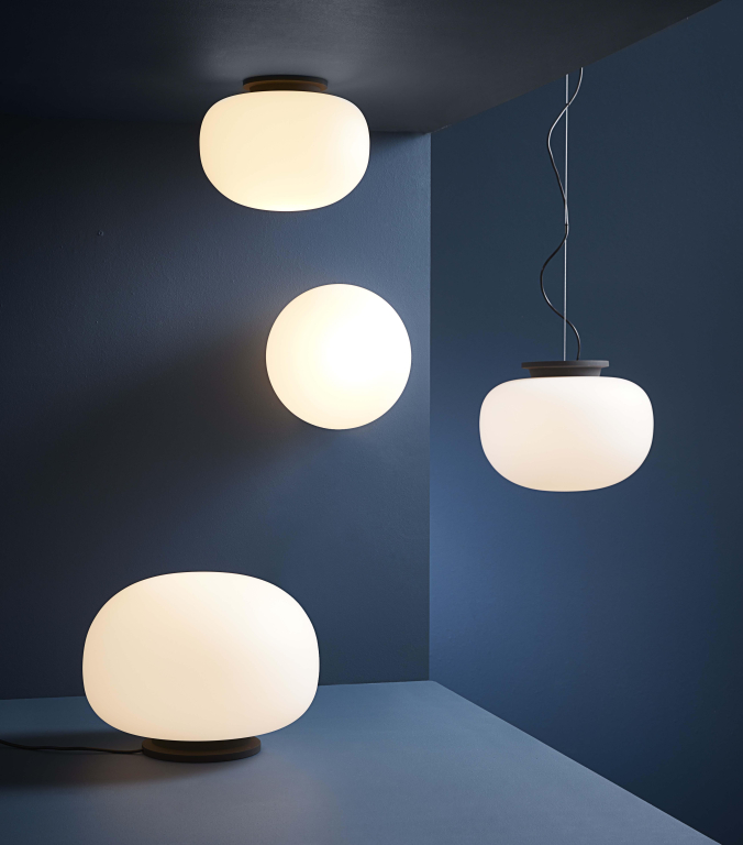 Frandsen Supernate wandlamp Ø38 opal white/black