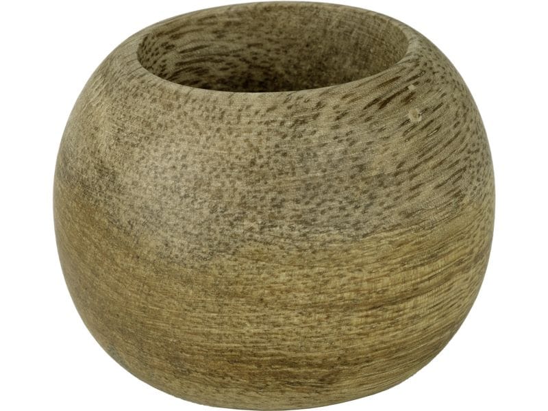 EGLO Serviettenring Khand 5 x 3.5 cm, Mangoholz Natürlicher Serviettenring im modernen Design
