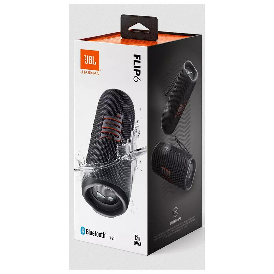 JBL Flip 6 Noir - Enceinte portable