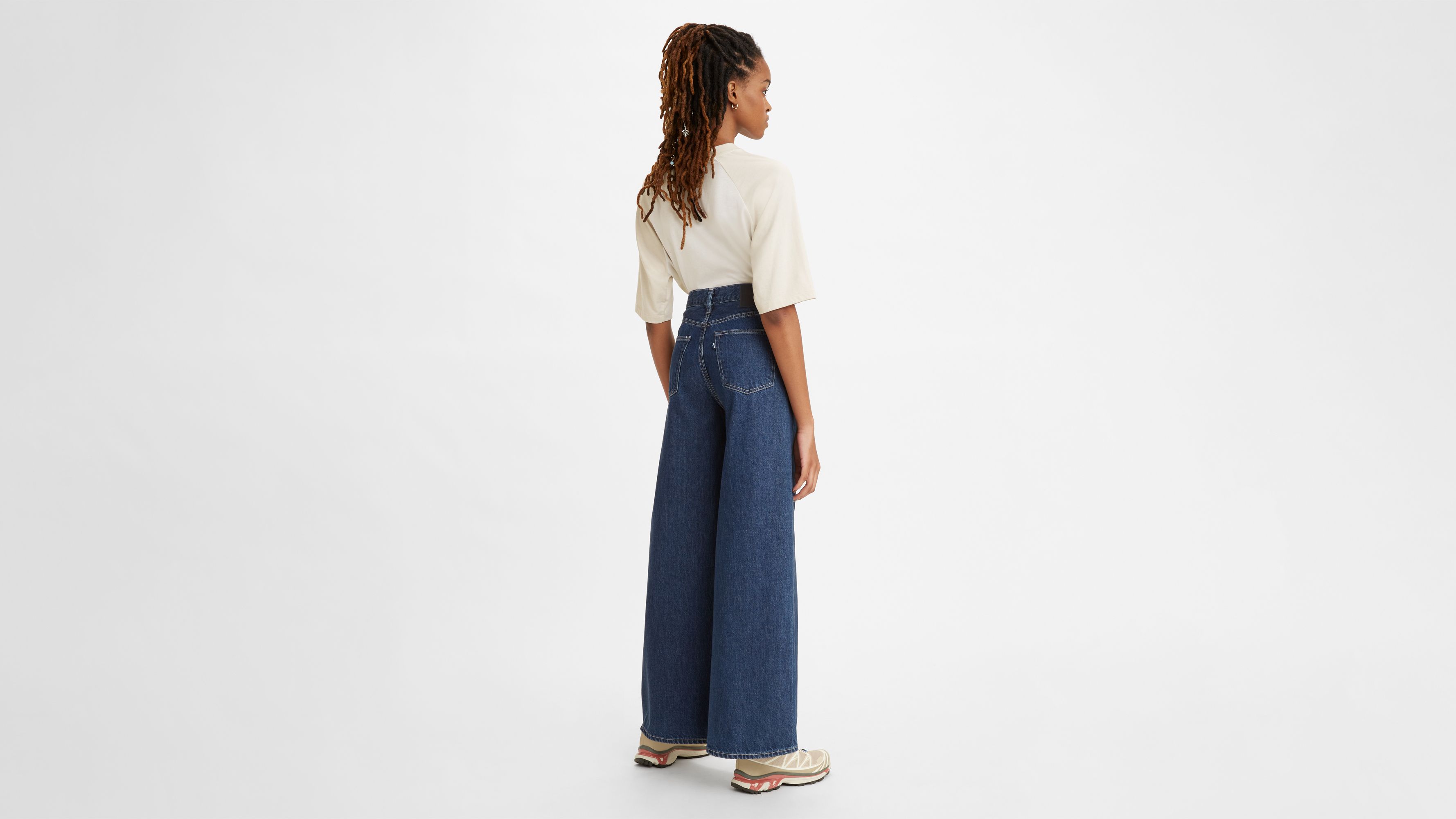 Jean Levi's® Made & Crafted® Full Flare - Orbit Rinse - Bleu