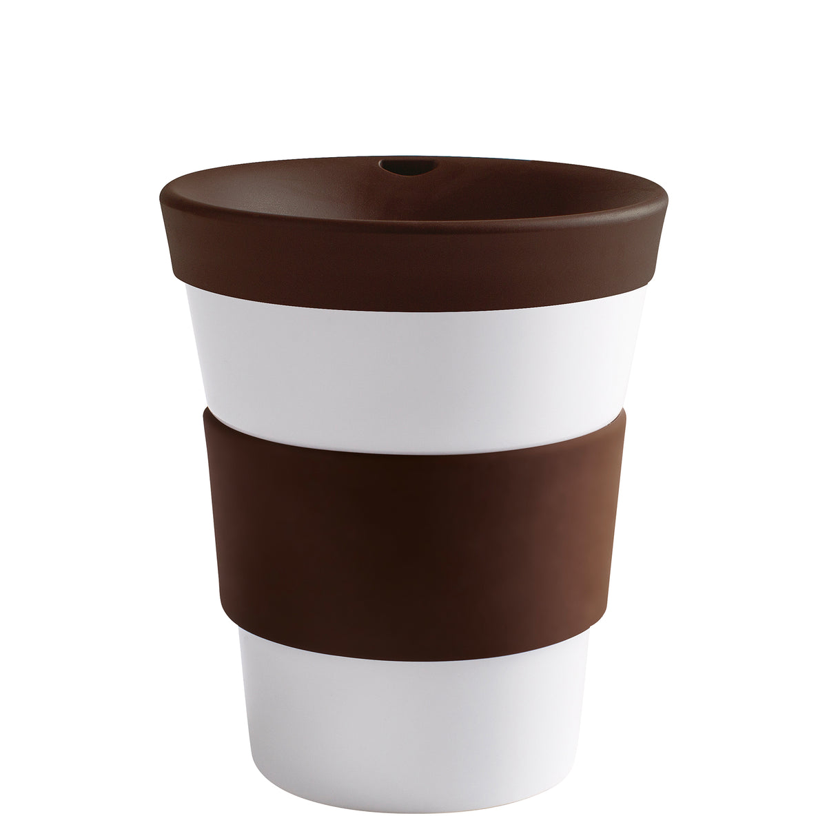 KAHLA cupit Becher 0,35 l + Trinkdeckel chocolate brown