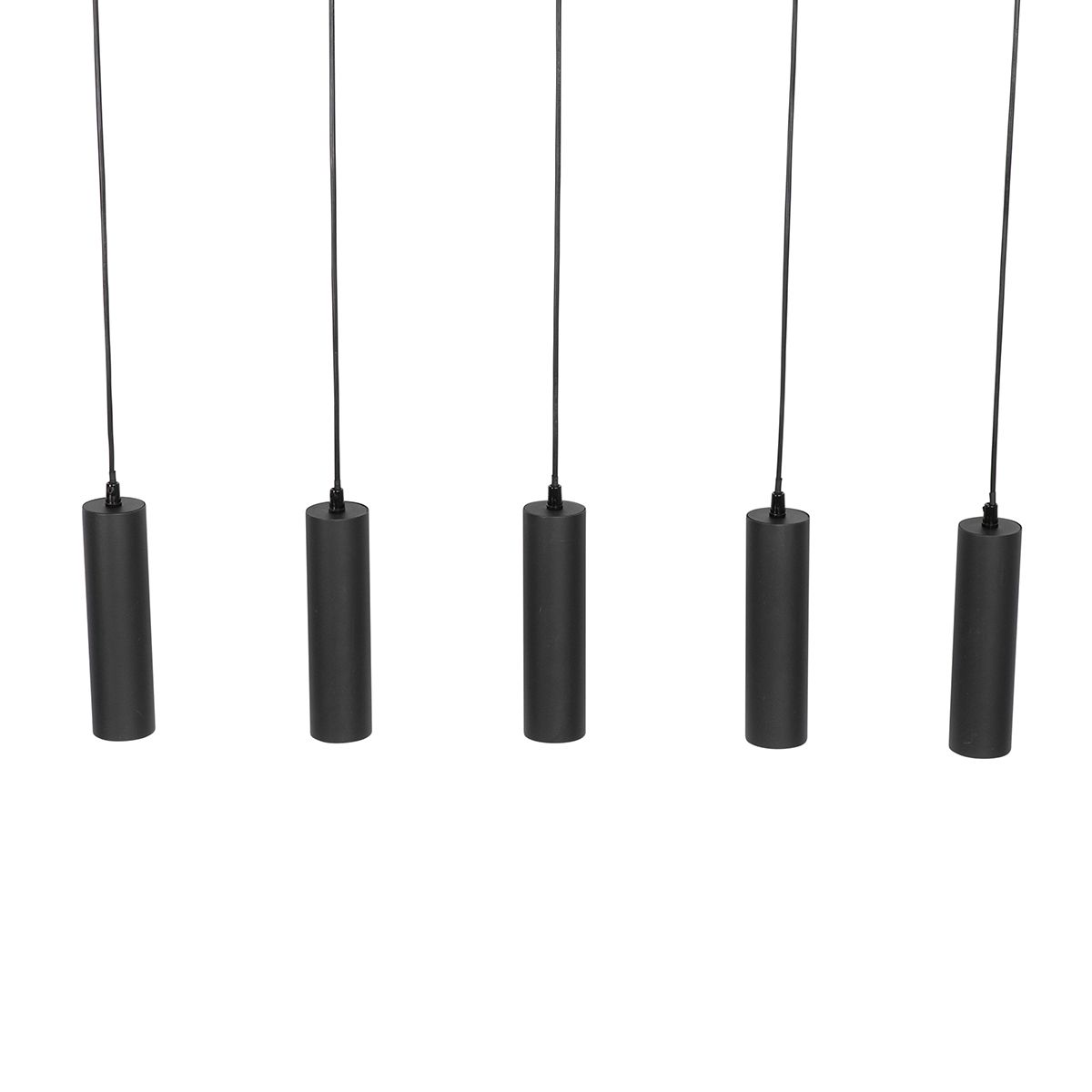 Smart hanglamp zwart incl. 5 Wifi GU10 - Jeana
