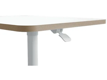 Leitz Ergo hæve-sænke skrivebord med hjul 60x80 cm hvid