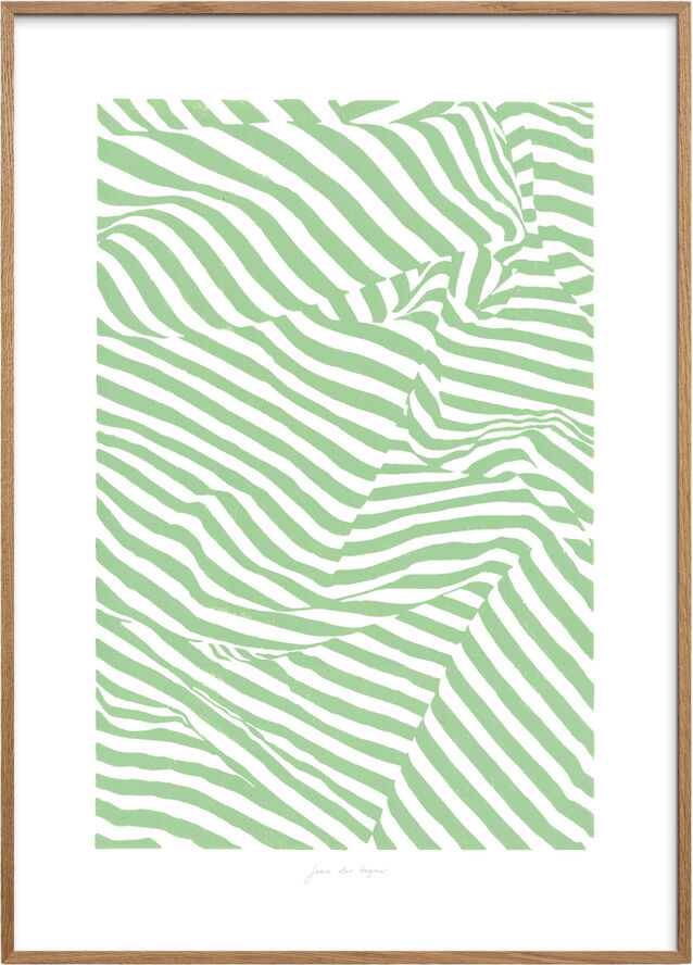 Poster & Frame Curled Lines No 2 Flerfarvet