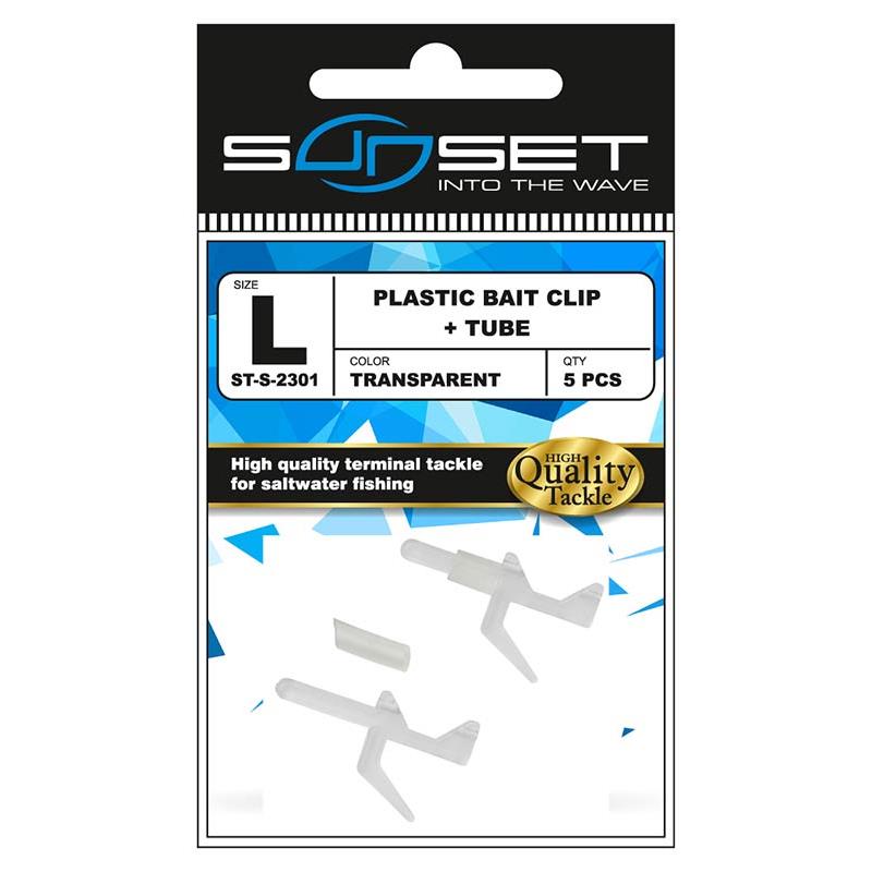 Accroche Appât Sunset Plastic Bait Clip + Tube St-S-2301