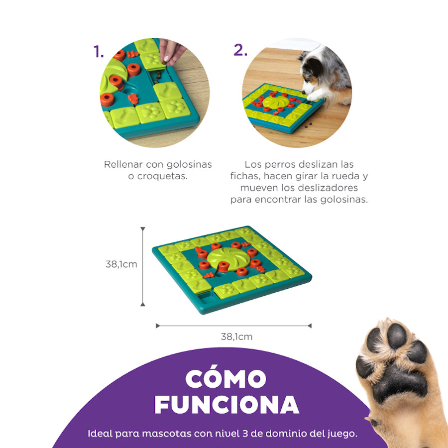 Brinquedo de inteligência multifuncional Outward Hound Nina Ottosson para cães