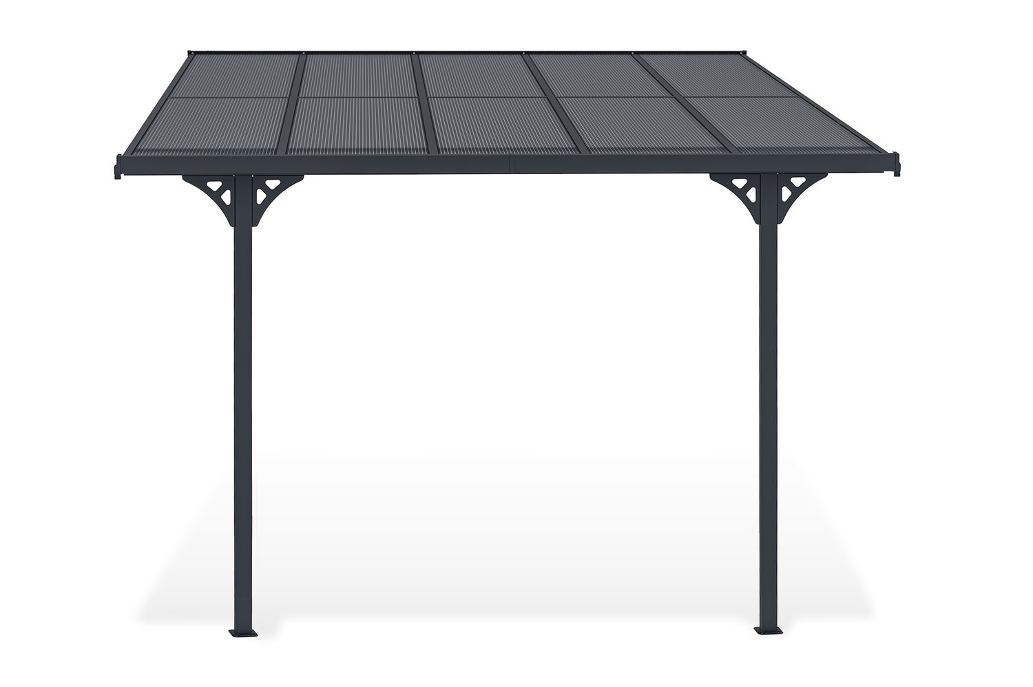 Terrasoverkapping/carport KLEO 300L300 aluminiumgrijs