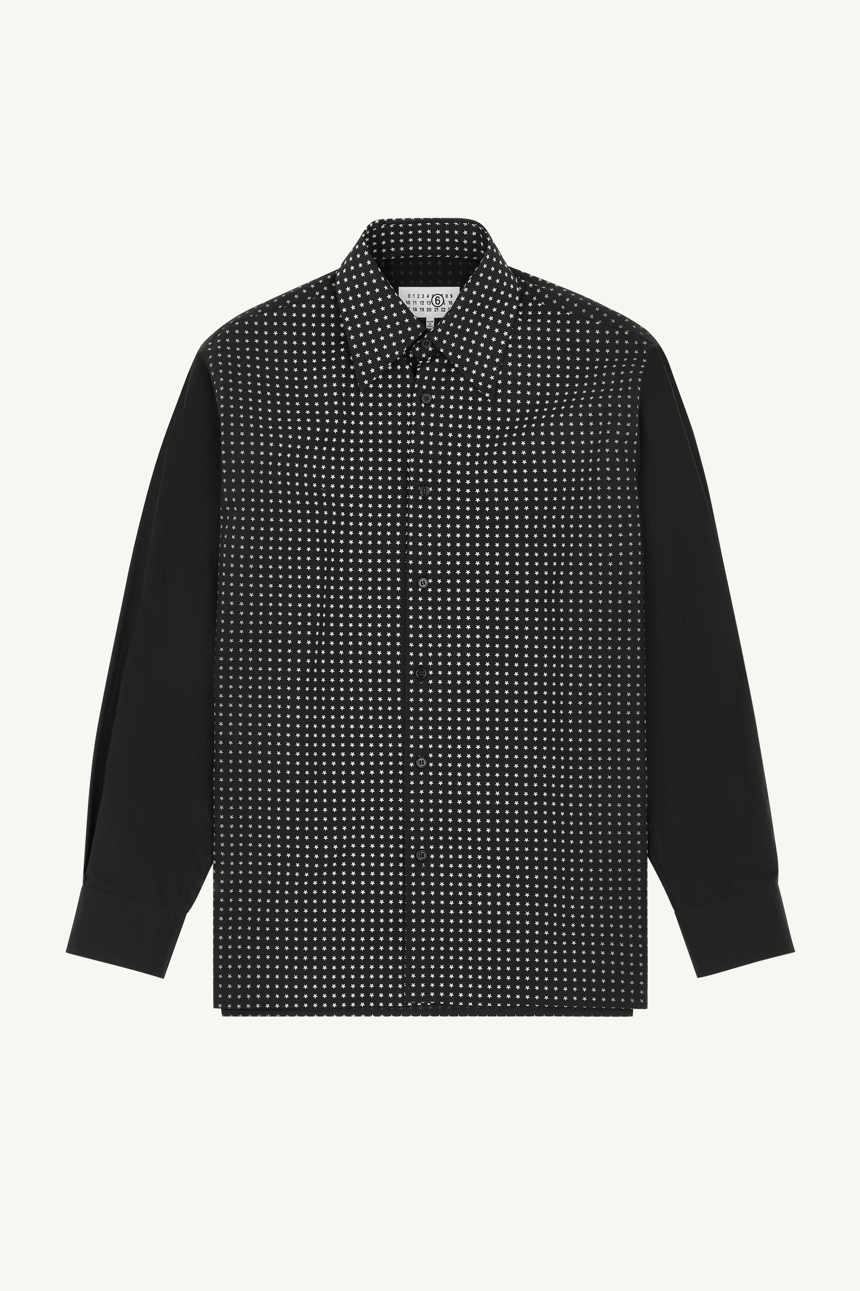 Chemise en popeline de coton à motif étoile pour homme | MM6