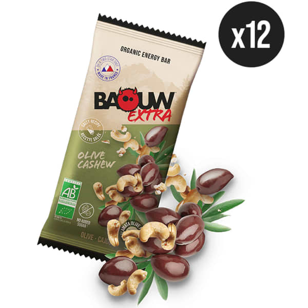 Barres énergétiques BAOUW BARRE EXTRA BIO OLIVE PACK X12