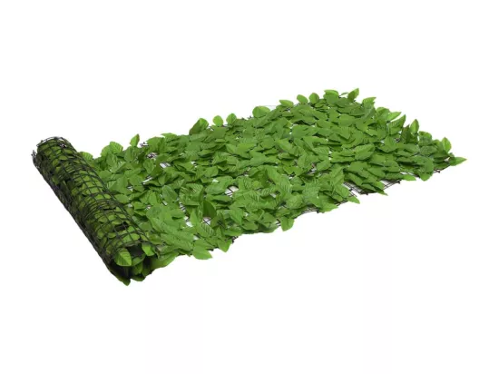 Écran de balcon avec feuilles vert 200x75 cm