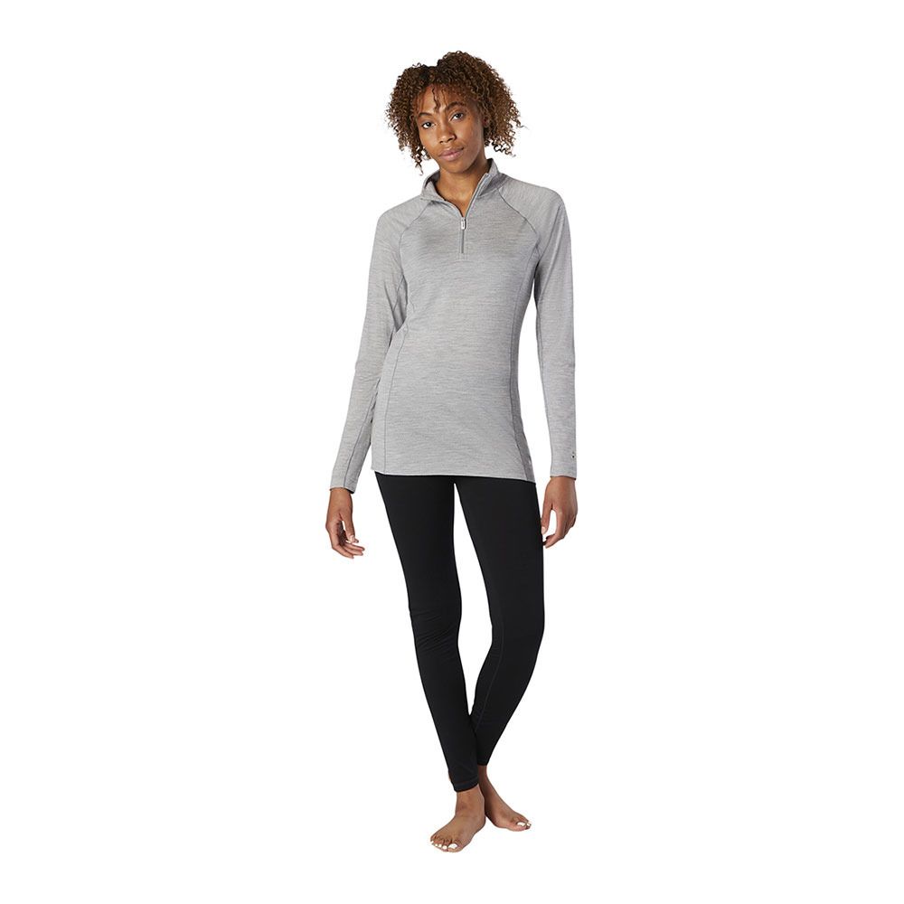 Smartwool MERINO 150 BL 1/4 Z BXD - Sous-couche Femme light gray heather
